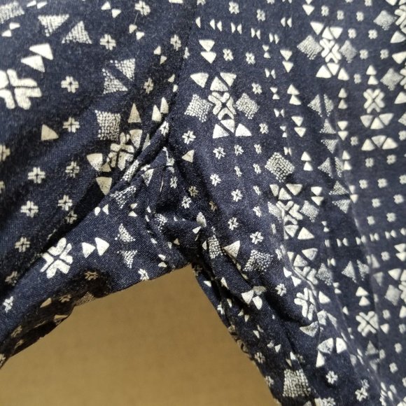 Hollister jumpsuit Small strapless geometric Aztec tribal print ruffle boho - Picture 6 of 12